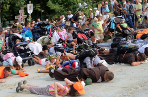 Piesza Pielgrzymka Archidiecezji Krakowskiej. (fot. PAP/Waldemar Deska)