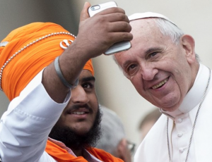 Papież z wyznawcą religii niechrześcijańskiej - ANSA