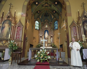 Franciszek w Łagiewnikach - EPA